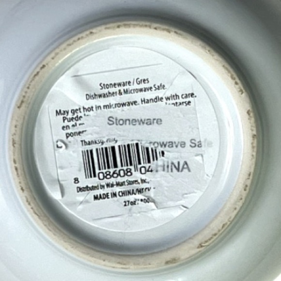 New Large White Stoneware Happy Thanksgiving Mug - Picture 10 of 11